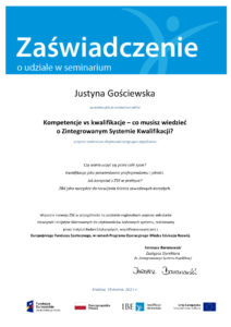 zintegrowany system klasyfikacji certyfikat